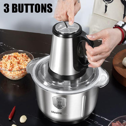 5L Electric Food Processor with 500W Motor and 3 Speed Modes
