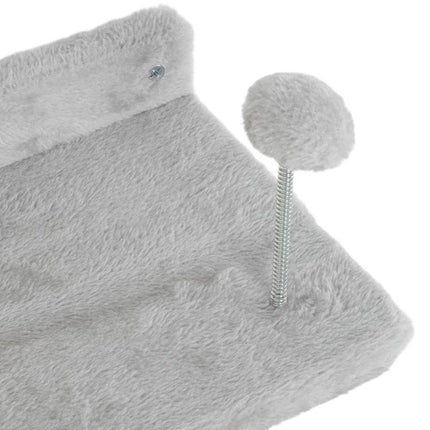 4-Piece Cat Wall Shelves with Steps, Ladder, Jumping Platforms, Light Grey