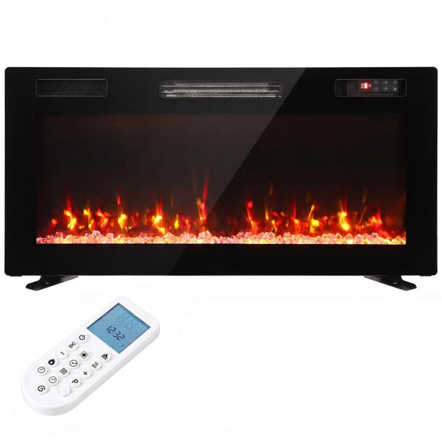 Ultra Thin Electric Heater 92cm/36" Wall Mounted Recessed Freestanding 12 Colours