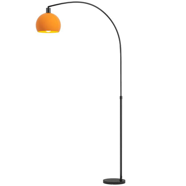 Floor Lamp for Living Room, Modern Standing Lamp with Shade & Foot Switch for Bedroom, Office, Black