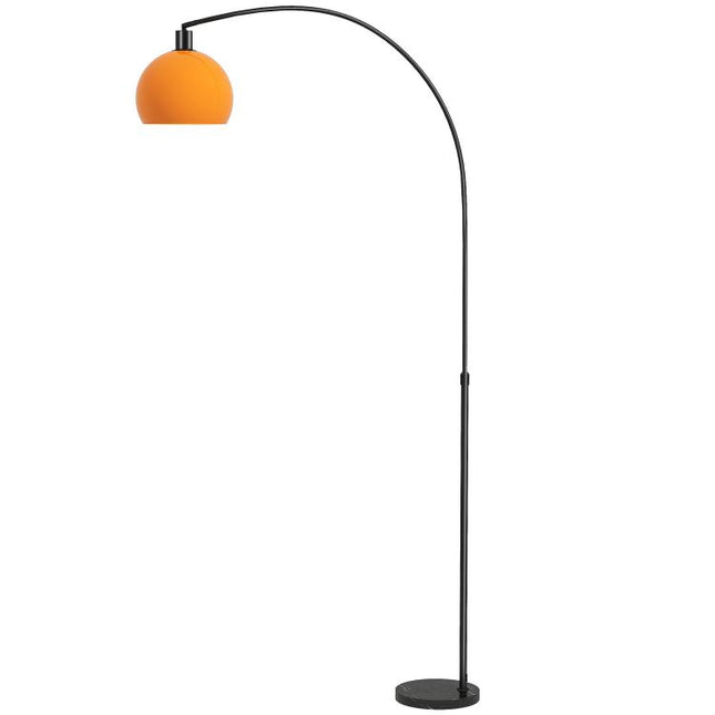 Floor Lamp for Living Room, Modern Standing Lamp with Shade & Foot Switch for Bedroom, Office, Black