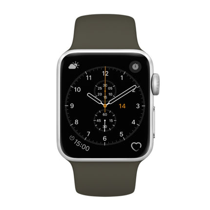 For Apple Watch Series 3 & 2 & 1 38mm Fashion Simple Style Silicone Wrist Watch Band, For 38mm