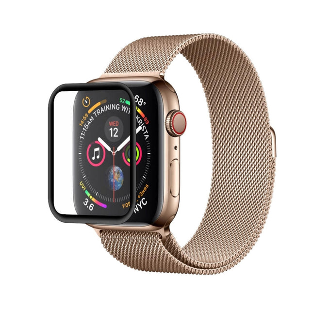 2 PCS ENKAY Hat-Prince 3D Full Screen PET + 3D Full Screen Electroplating PET Curved Heat Bending HD Screen Protector For Apple Watch Series 6 / 5 / 4 / Watch SE 44mm, For Apple Watch Series 6 / 5 / 4 / Watch SE 44mm