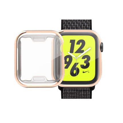 Full Coverage Plating TPU Case For Apple Watch Series 6 / 5 / 4 / Watch SE 40mm