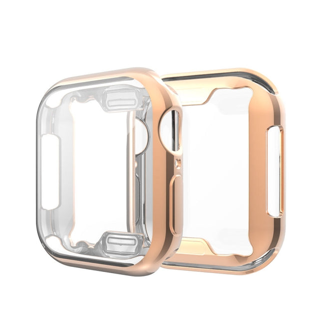 Full Coverage Plating TPU Case For Apple Watch Series 6 / 5 / 4 / Watch SE 44mm, For Apple Watch Series 6 / 5 / 4 / Watch SE 44mm