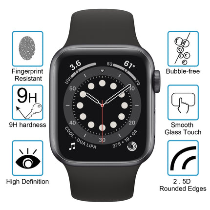 9H 2.5D Tempered Glass Film For Apple Watch Series 6 / 5 / 4 / Watch SE 44mm