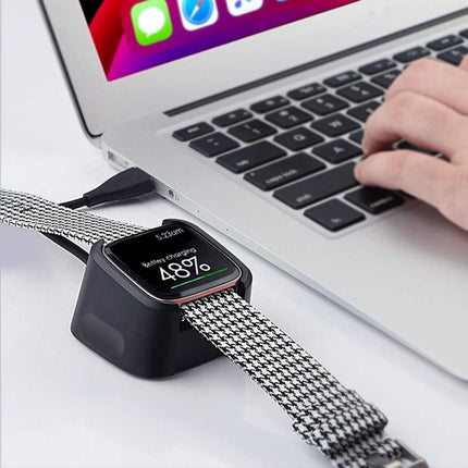 For Fitbit Versa 2 Charger Charging Dock Base Stand Holder with 1m Charging Cable