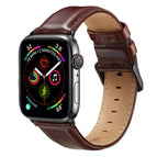 For Apple Watch Ultra 49mm / Series 8&7 45mm / SE 2&6&SE&5&4 44mm / 3&2&1 42mm / Dark Brown