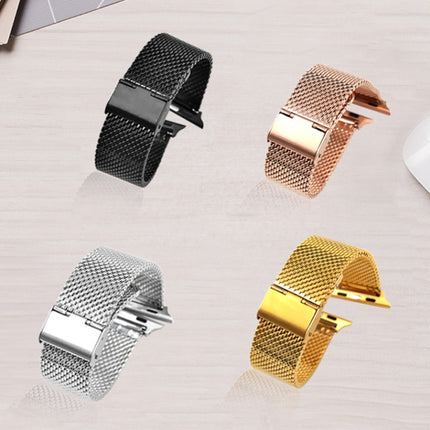 304 Stainless Steel Milanese Watch Band with Connector For Apple Watch Series 10 42mm / 9&8&7 41mm / SE 3&SE 2&6&SE&5&4 40mm / 3&2&1 38mm, For Apple Watch Series 7  41mm / & 6 & SE & 5 & 4 40mm