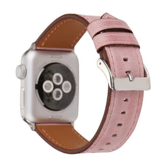 For Apple Watch Ultra 49mm&Watch Ultra 2 49mm / Series 10 46mm / 9&8&7 45mm / SE 3&SE 2&6&SE&5&4 44mm / 3&2&1 42mm Fresh Style Genuine Leather Watch Band, 42mm