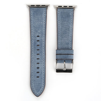 For Apple Watch Ultra 49mm&Watch Ultra 2 49mm / Series 10 46mm / 9&8&7 45mm / SE 3&SE 2&6&SE&5&4 44mm / 3&2&1 42mm Fresh Style Genuine Leather Watch Band, 42mm