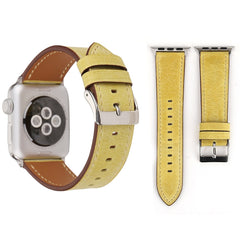 For Apple Watch Ultra 49mm&Watch Ultra 2 49mm / Series 10 46mm / 9&8&7 45mm / SE 3&SE 2&6&SE&5&4 44mm / 3&2&1 42mm Fresh Style Genuine Leather Watch Band, 42mm