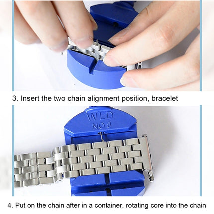 22mm Men Hidden Butterfly Buckle 7 Beads Stainless Steel Watch Band For Apple Watch 42mm