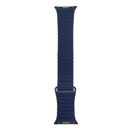 For Apple Watch 42mm Loop Magnetic Closure Clasp PU Leather Watch Band