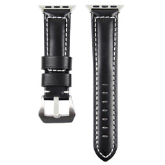 Leather Wrist Watch Band with Stainless Steel Buckle for Apple Watch Series 3 & 2 & 1 42mm, 42mm