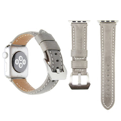 Leather Wrist Watch Band with Stainless Steel Buckle for Apple Watch Series 3 & 2 & 1 42mm, 42mm