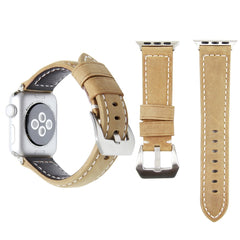 Leather Wrist Watch Band with Stainless Steel Buckle for Apple Watch Series 3 & 2 & 1 42mm, 42mm