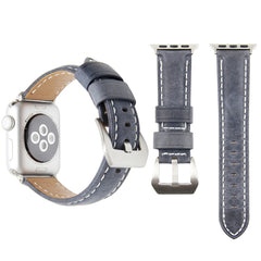 Leather Wrist Watch Band with Stainless Steel Buckle for Apple Watch Series 3 & 2 & 1 42mm, 42mm