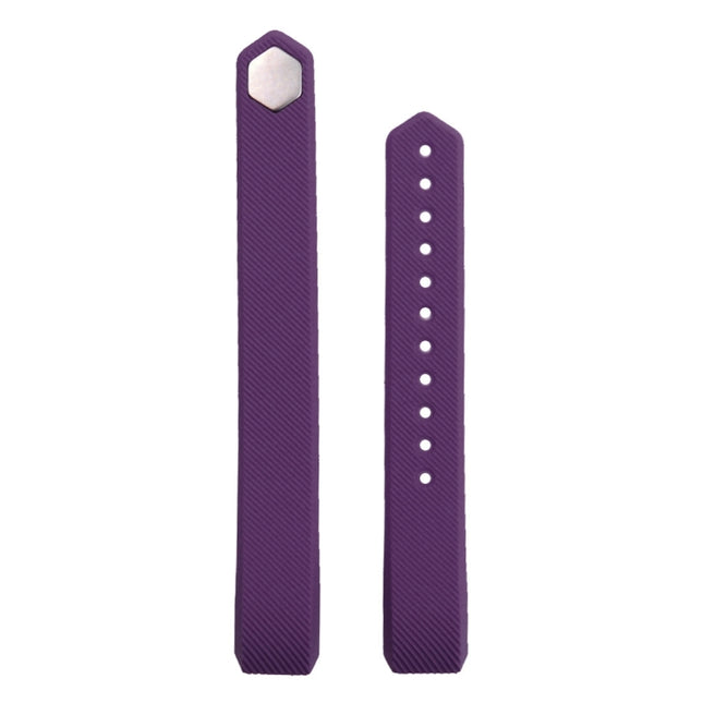 For Fitbit Alta Watch Oblique Texture Silicone Watchband, Large Size, Length: about 22cm