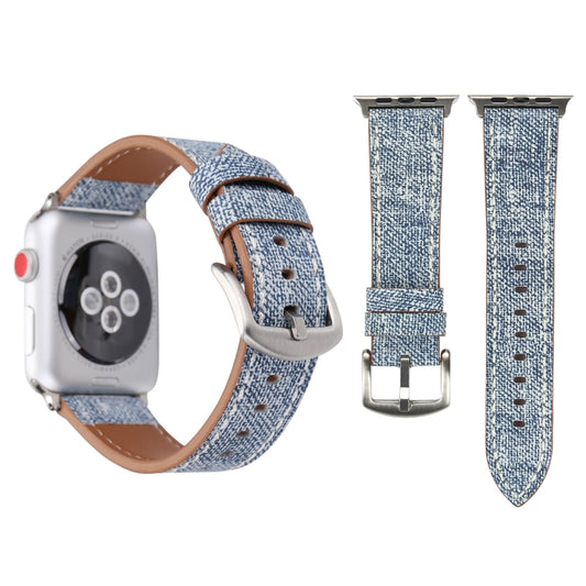 For Apple Watch Series 10 42mm / 9&8&7 41mm / SE 3&SE 2&6&SE&5&4 40mm / 3&2&1 38mm Simple Fashion Genuine Leather Cowboy Pattern Watch Band, 38mm