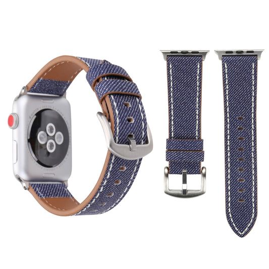 For Apple Watch Ultra 49mm&Watch Ultra 2 49mm / Series 10 46mm / 9&8&7 45mm / SE 3&SE 2&6&SE&5&4 44mm / 3&2&1 42mm Simple Fashion Genuine Leather Cowboy Pattern Watch Band, 42mm