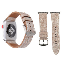 For Apple Watch Ultra 49mm&Watch Ultra 2 49mm / Series 10 46mm / 9&8&7 45mm / SE 3&SE 2&6&SE&5&4 44mm / 3&2&1 42mm Simple Fashion Genuine Leather Cowboy Pattern Watch Band, 42mm