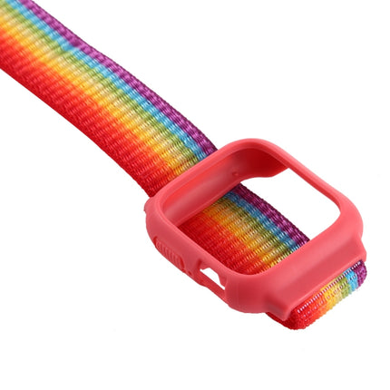 For Apple Watch Ultra 49mm&Watch Ultra 2 49mm / Series 10 46mm / 9&8&7 45mm / SE 3&SE 2&6&SE&5&4 44mm / 3&2&1 42mm Nylon Watch Band with Hook and Loop Fastener, For Apple Watch Series 7 45mm / 6 & SE & 5 & 4 44mm / 3 & 2 & 1 42mm�����������������������...