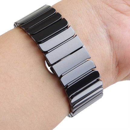 For Apple Watch Ultra 49mm&Watch Ultra 2 49mm / Series 10 46mm / 9&8&7 45mm / SE 3&SE 2&6&SE&5&4 44mm / 3&2&1 42mm Delicate Ceramics Wrist Watch Band