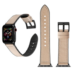 Solid Color TPU + Stainless Steel Watch Band for Apple Watch Series 3 & 2 & 1 42mm, 42mm