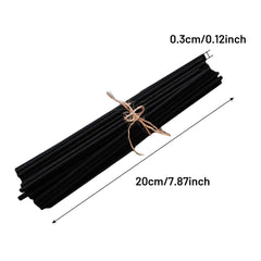 100Pcs Reed Diffuser Sticks Set 3mm 8inch Fiber Reed Diffuser Sticks Fragrance for Bedroom Office Bathroom Home