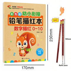 32 Pages Number Excercise Books Writing Learning Math For Kids Children's kindergarten Exercises Calligraphy Practice Book Gifts