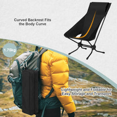 WOLTU Folding Camping Chair Ultralight Aluminium Outdoor Lounge Fishing Chair with Carry Bag for Outdoor Beach Garden BBQ Picnic