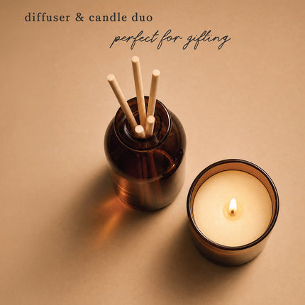 Tranquility Bundle - Large Refillable Soy Candle & Reed Diffuser