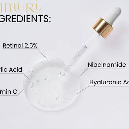 Ammuri 2.5% Retinol Serum - Gentle Anti-Aging Treatment