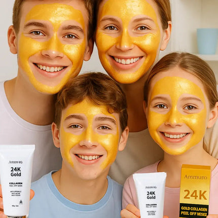 24K Gold Peel-Off Face Mask for Deep Cleansing & Pore Minimising (60ml) | Ammuri
