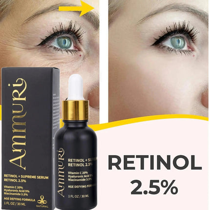 Pro-Retinol 2.5% Face Serum for Anti-Ageing & Skin Renewal | Ammuri