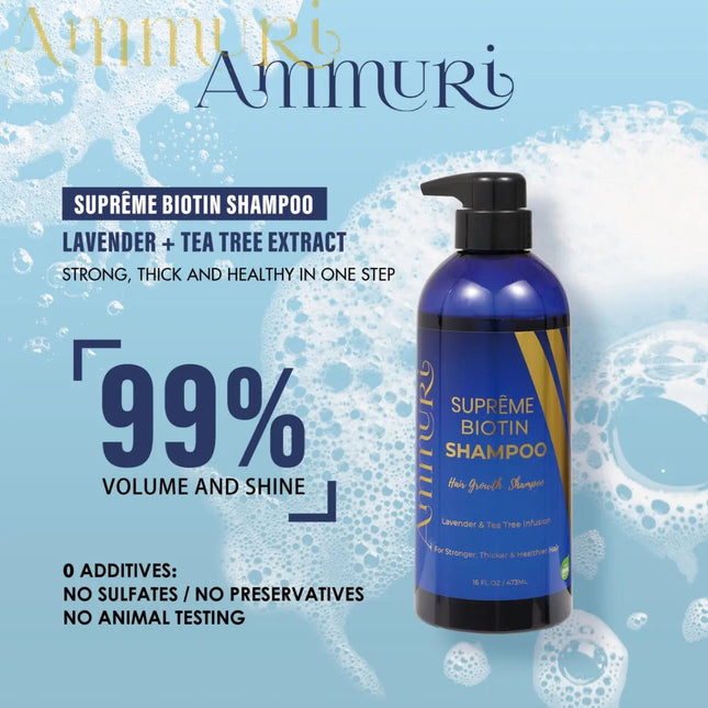 Ammuri Biotin DHT Blocker Shampoo Sulfate-Free Hair Loss Treatment
