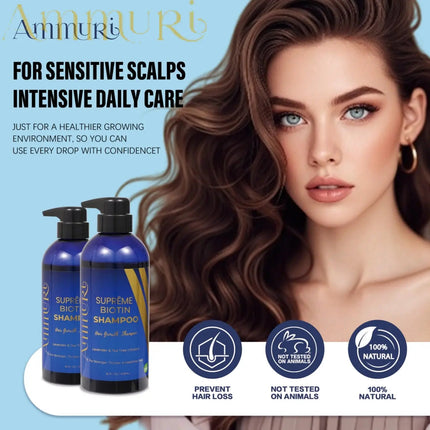 Ammuri Biotin DHT Blocker Shampoo Sulfate-Free Hair Loss Treatment