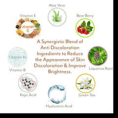 Ammuri Brightening Face Serum with Kojic Acid, Alpha Arbutin, Glutathione & Niacinamide | Dark Spot Corrector for Even Skin Tone – 30ml