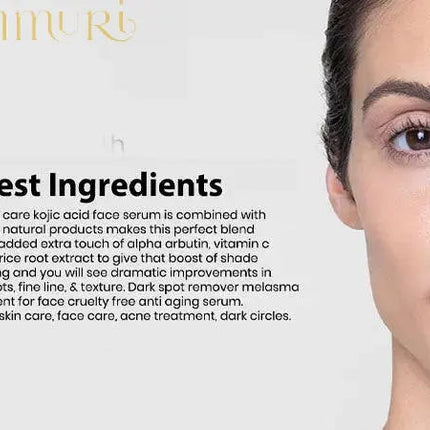 Ammuri Extreme Lightening Serum Premium Whitening Serum 30ml – Kojic Acid + Tranexamic Acid | Dark Spot & Pigmentation Corrector