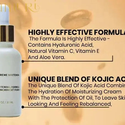 Ammuri Extreme Lightening Serum Premium Whitening Serum 30ml – Kojic Acid + Tranexamic Acid | Dark Spot & Pigmentation Corrector