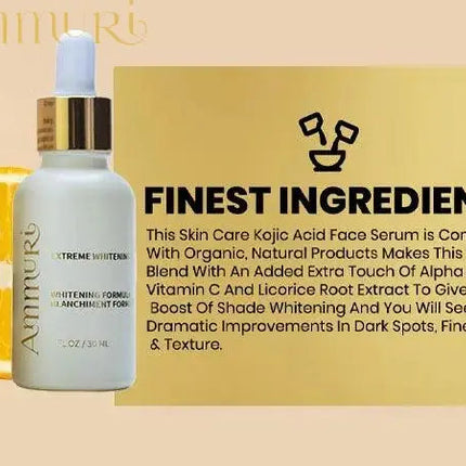 Ammuri Extreme Lightening Serum Premium Whitening Serum 30ml – Kojic Acid + Tranexamic Acid | Dark Spot & Pigmentation Corrector