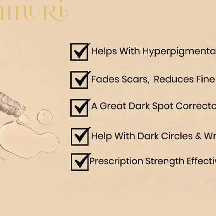 Ammuri Extreme Lightening Serum Premium Whitening Serum 30ml – Kojic Acid + Tranexamic Acid | Dark Spot & Pigmentation Corrector