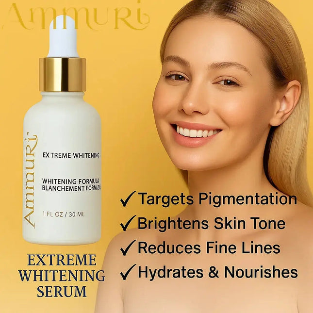 Ammuri Extreme Lightening Serum Premium Whitening Serum 30ml – Kojic Acid + Tranexamic Acid | Dark Spot & Pigmentation Corrector