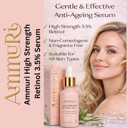 Retinol 3.5% Anti-Ageing Serum for Wrinkles & Skin Firming | Ammuri
