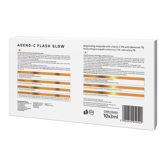 Apis ADENO-C Flash Glow Illuminating Face Ampoules | 10x3ml