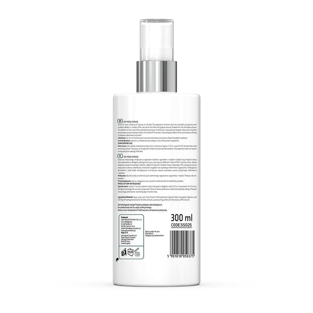 Apis API-PODO INTENSE Softening Foot Spray - Rapidly softens calluses with 30% urea and 10% lactic acid | 300ml