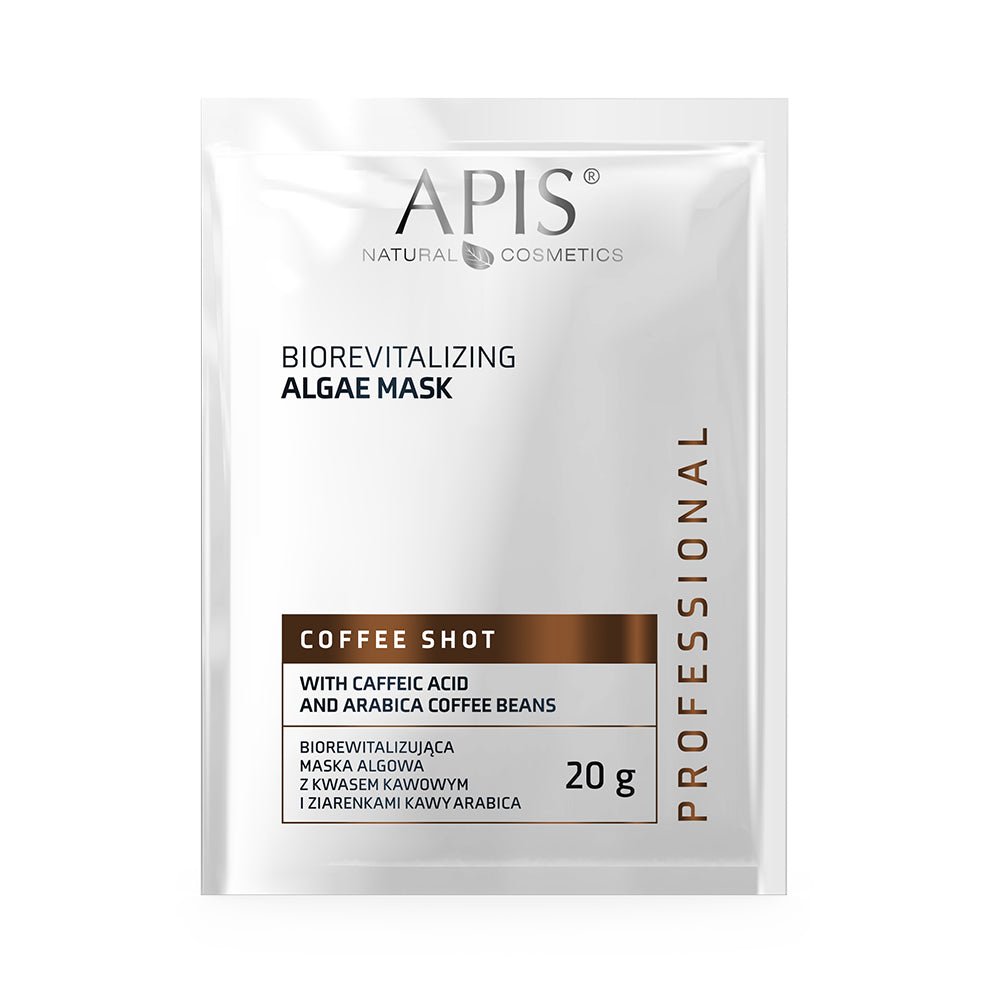 Apis COFFEE SHOT Bio-revitalising Algae Mask with Coffee Acid & Arabica Beans | 20g