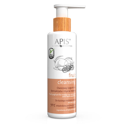 Apis Fruit Cleansing fruit yogurt makeup remover and cleanser – nourishes and hydrates skin | 150ml
