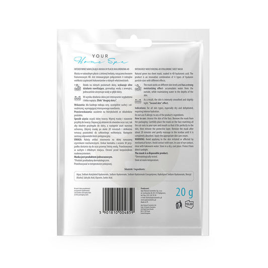 Apis Intensely Moisturising 4D Hyaluronic Sheet Mask | 20 g